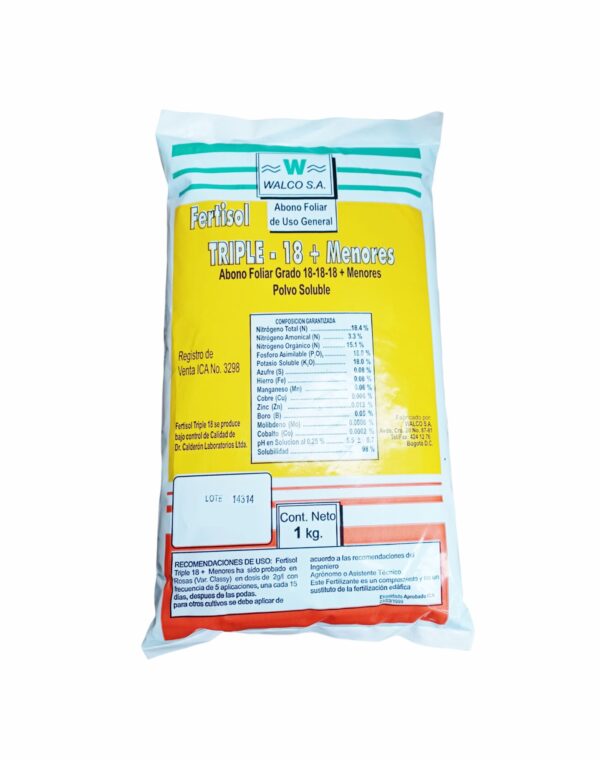 Fertisol Triple 18 + Menores  1Kg