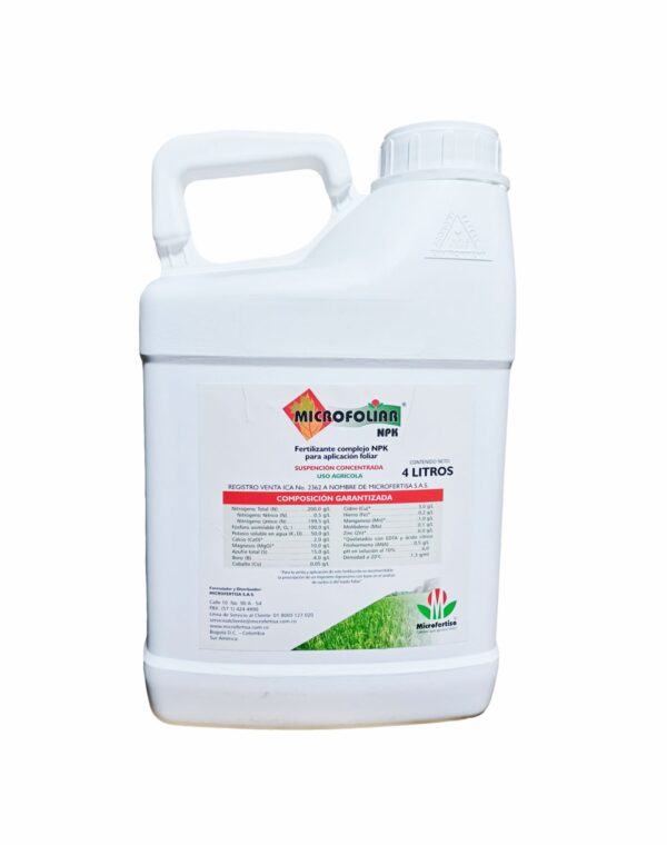 Microfoliar 4lt- foliar-microfer Microfoliar NPK 4Lt